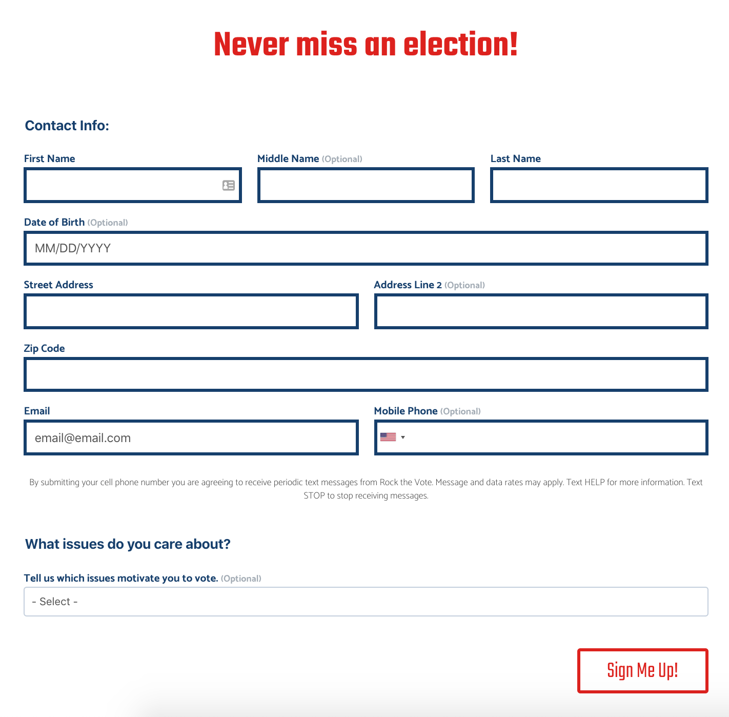 Tech For Civic Engagement Rock The Vote